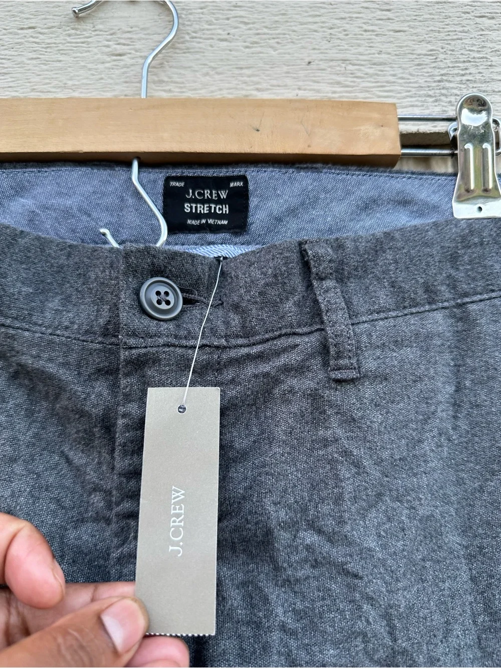 J. CREW 484 Men’s Size 33X30 Slim-Fit Twill Pant in Grey Style#BB979  🆕 NWT